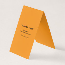 Cartão De Visita Retro Orange Texture – Summer Vibes Art