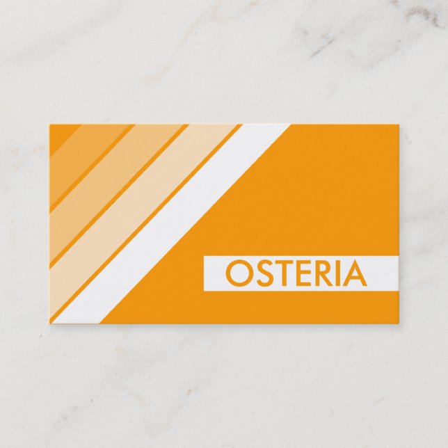 Cartão De Visita retro OSTERIA (Frente)