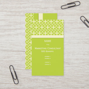 Cartão de visita retrô para designers/cores escura