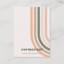 Cartão De Visita Retro Rainbow Desert Chic Vazio Jewelry Display