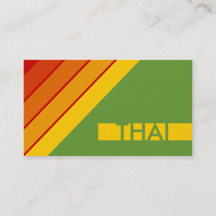 Cartão De Visita retro THAI