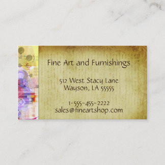 Cartão De Visita Retro urbano do vintage