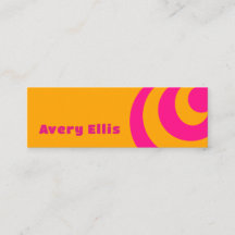 Cartão de visita retroinspirado