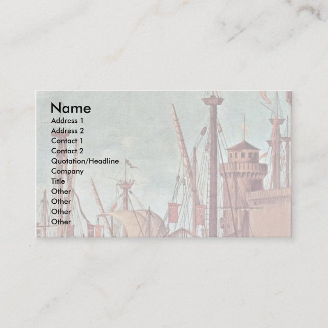 Cartão De Visita Reunião do Betrothed e do começo (Frente)