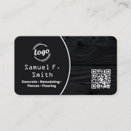 Cartão De Visita Revestimento e Cerca Personalizado QR