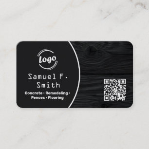 Cartão De Visita Revestimento e Cerca Personalizado QR