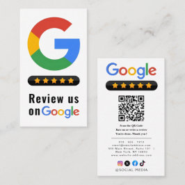 Cartão De Visita Review Google Review QR Code Google Ratings