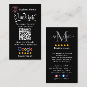 Cartão De Visita Revisar Código QR de Revisão do Google Classificaç
