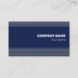 Cartão De Visita Rhombus pequeno monocromático fino azul