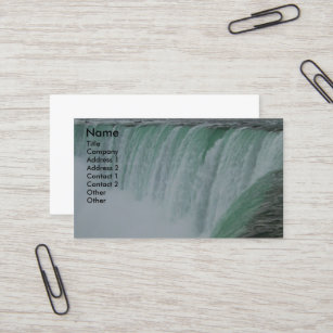 Cartão De Visita Roaring Niagara Falls Landscape
