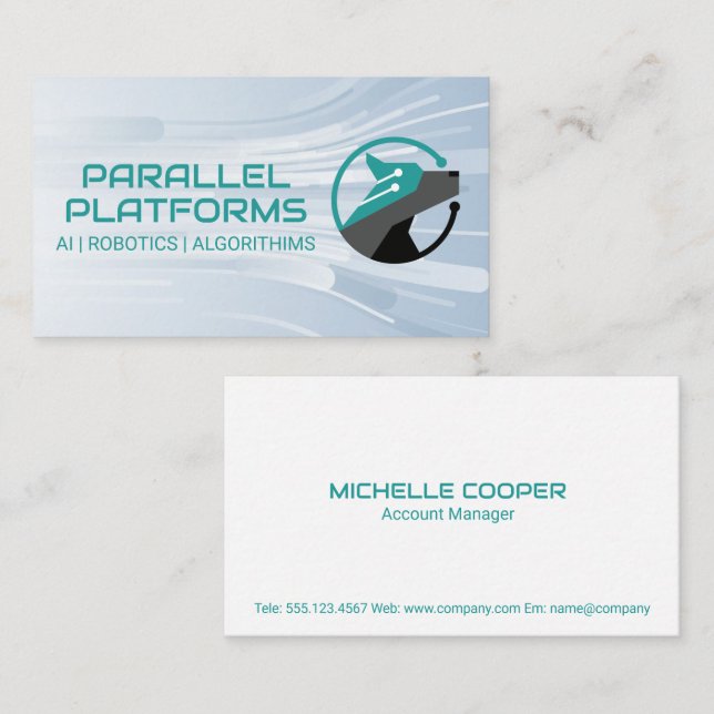 Cartão De Visita Robo Dog | Tecnologia Ai (Frente/Verso)