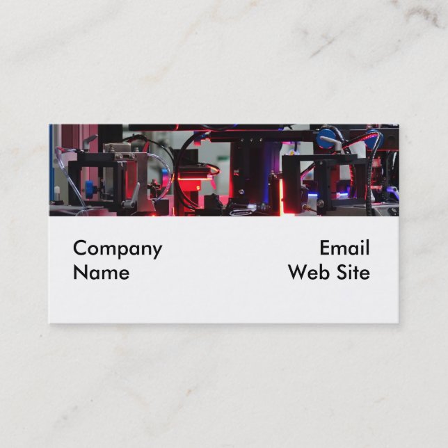 Cartão De Visita Robô industrial da alta tecnologia (Frente)