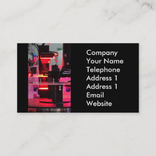 Cartão De Visita Robô industrial da alta tecnologia