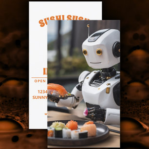 Cartão De Visita robô sushi
