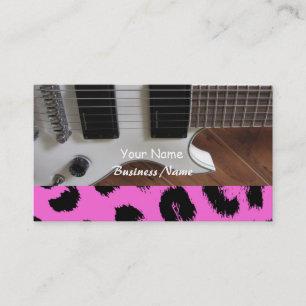 Cartão De Visita Rock Guitar Music