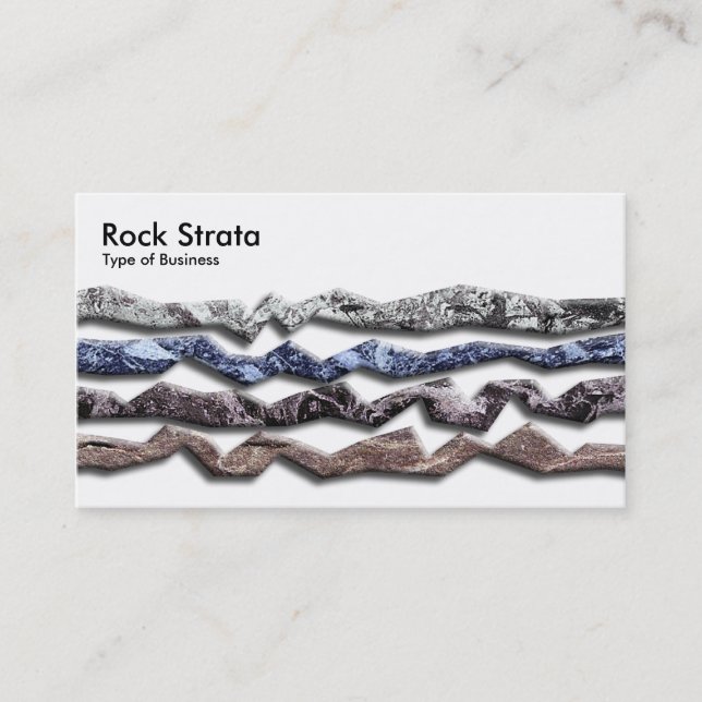Cartão De Visita Rock Strata 03 (Frente)