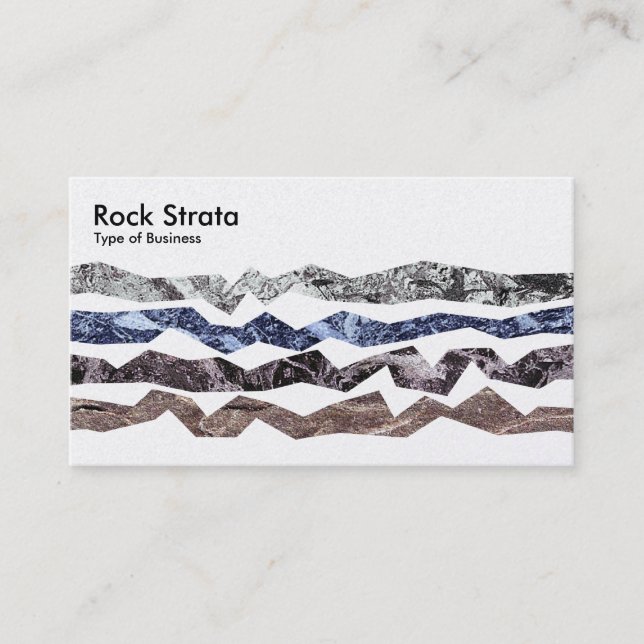 Cartão De Visita Rock Strata - Platinum (Frente)