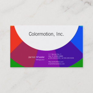 Cartão De Visita Roda colorida