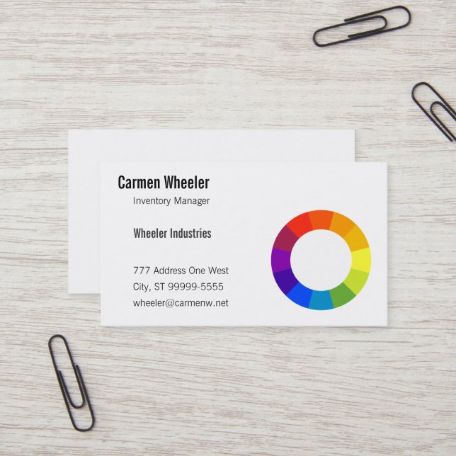 Cartão De Visita Roda de cor (Frente/Verso In Situ)
