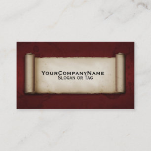 Cartão De Visita Rolo velho