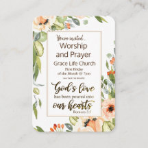 Romanos 5:5 Evento da Igreja do Amor de Deus Flyer