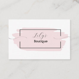 Cartão de visita rosa