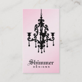 Cartão De Visita rosa 2 do candelabro 311-Shimmer