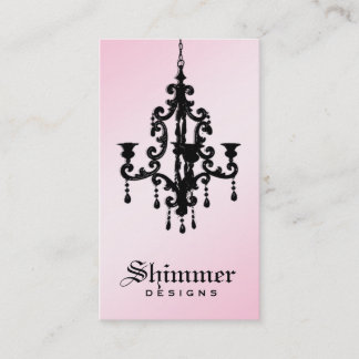 Cartão De Visita rosa 2 do candelabro 311-Shimmer