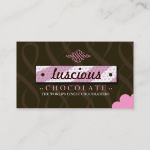 CARTÃO DE VISITA ROSA 311-LUSCIOUS & CHOCOLATE