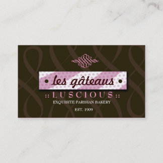 CARTÃO DE VISITA ROSA 311-LUSCIOUS & CHOCOLATE