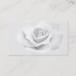 Cartão de visita Rosa Branco