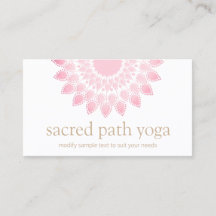 Rosa claro Lotus Flower Mandala