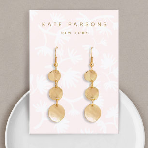 Cartão De Visita Rosa claro Vídeo de Joalharia Floral