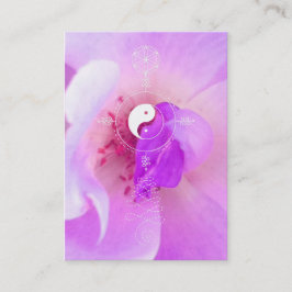 Cartão De Visita Rosa cor-de-rosa da violeta da lavanda de Fuchia