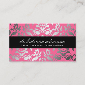 Cartão De Visita rosa cor-de-rosa de damasco 311-Ladonna