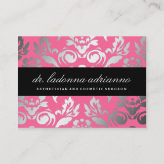 Cartão De Visita Rosa cor-de-rosa de damasco de 311 Ladonna