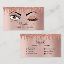 Rosa cor-de-rosa Dourado Eyelashes Diminuindo bril