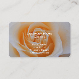 Cartão de Visita Rosa Coral Elegante