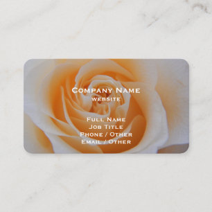 Cartão de Visita Rosa Coral Elegante