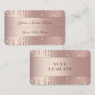 Cartão de visita rosa de Dissipadores Brilhantes B