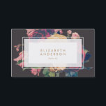 Cartão De Visita Rosa de Flores Anticas Escuras<br><div class="desc">Para artigos adicionais de artigos de papelaria zazzle,  publicidade ou merchandising que correspondam a este item,  contacte-nos através do contato do designer na nossa homepage zazzle.</div>