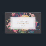 Cartão De Visita Rosa de Flores Anticas Escuras<br><div class="desc">Para artigos adicionais de artigos de papelaria zazzle,  publicidade ou merchandising que correspondam a este item,  contacte-nos através do contato do designer na nossa homepage zazzle.</div>