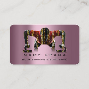 Cartão De Visita Rosa de Malhação de agrupamento de  de construç