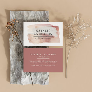 Cartão de visita rosa de ouro, cinza-rosa