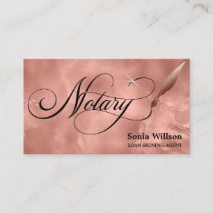 Cartão De Visita rosa de tipografia de ouro, elegante e nobre, com 