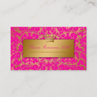 Cartão De Visita Rosa divino dourado da paixão 311