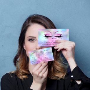 Cartão De Visita Rosa do estúdio dos chicotes das instruções dos