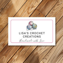 Rosa feita à mão com amor Crochet Yarn Balls Peque