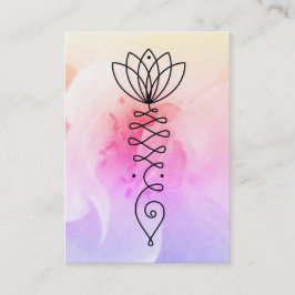 Cartão De Visita ** Rosa Lotus Heart Nirvana Massage Yoga Reiki
