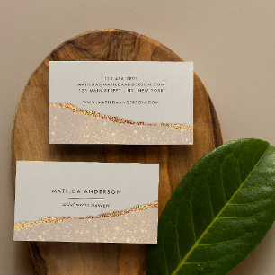 Cartão De Visita Rosa ouro reluzente preto rosa moderno